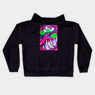 3 eyed graffiti demon Kids Hoodie